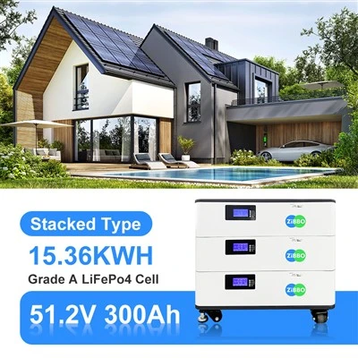 Bộ lưu trữ năng lượng dân dụng 15KWH Pin xếp chồng năng lượng mặt trời 51,2V 300Ah Vòng đời dài